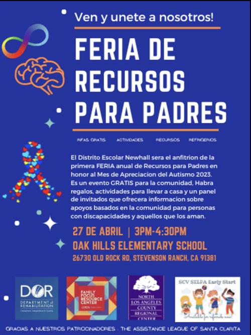 Parent Workshop Spanish Flyer 