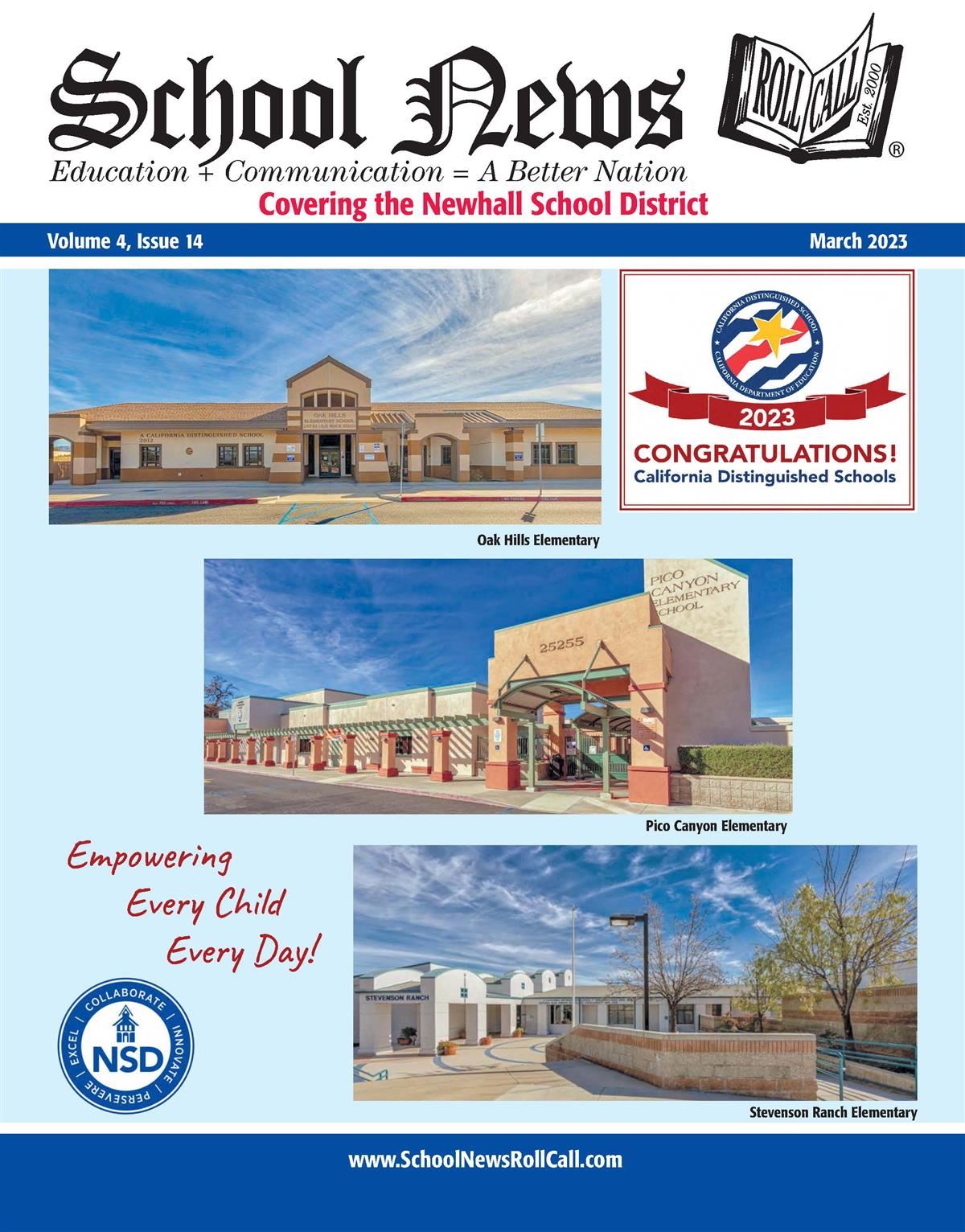  School News Magazine Cover